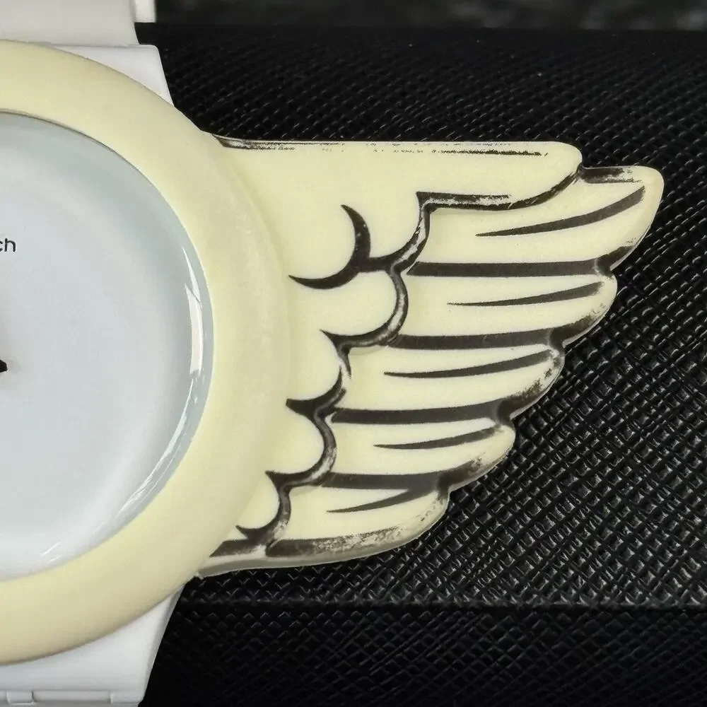 RARE Jeremy Scott Swatch Winged Watch SUOZ103 Limited Edition